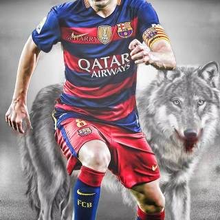 Iniesta iPhone wallpaper