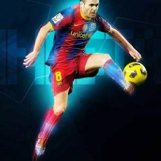 Iniesta iPhone wallpaper