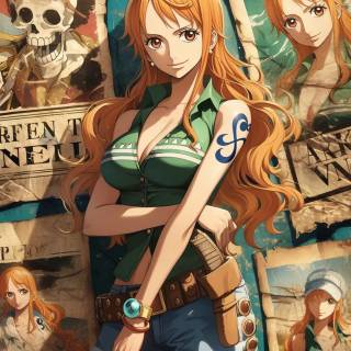 Nami One Piece iPhone wallpaper