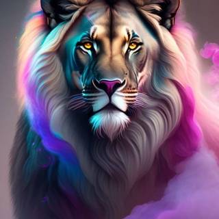 Cool lion phone wallpaper