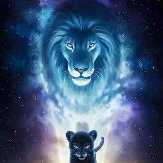 Cool lion phone wallpaper