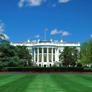 White mansion wallpaper