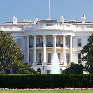 White mansion wallpaper