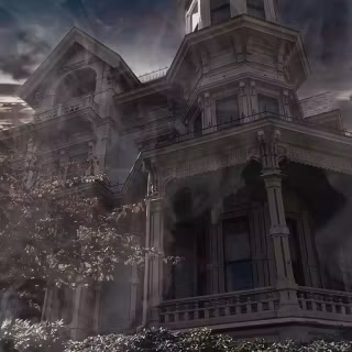 Dark mansion wallpaper