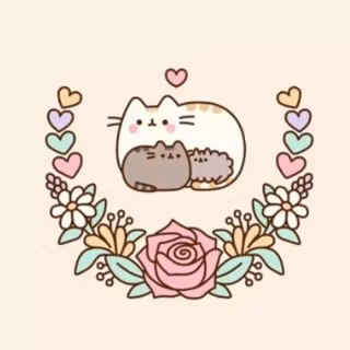 Pusheen family wallpaper