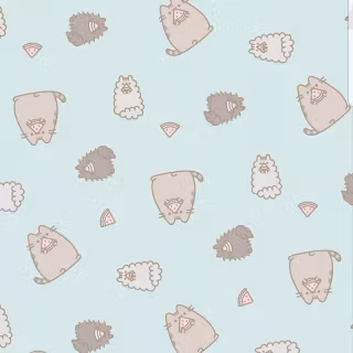Pusheen family wallpaper
