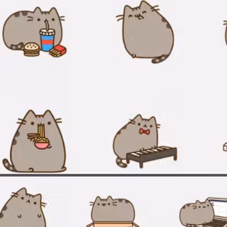 Pusheen family wallpaper