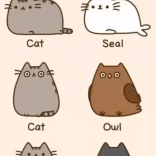 Pusheen family wallpaper