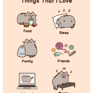 Pusheen family wallpaper