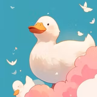 Cute anime duck wallpaper