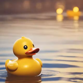 Cute anime duck wallpaper