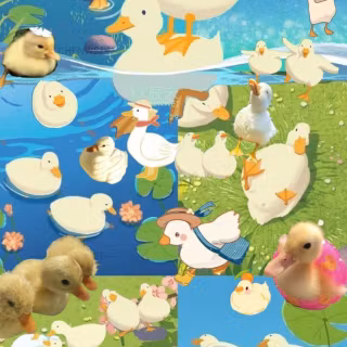 Cute anime duck wallpaper
