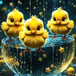 Cute anime duck wallpaper