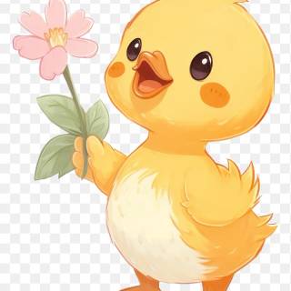 Cute anime duck wallpaper