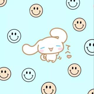 Preppy bunny wallpaper