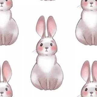 Preppy bunny wallpaper