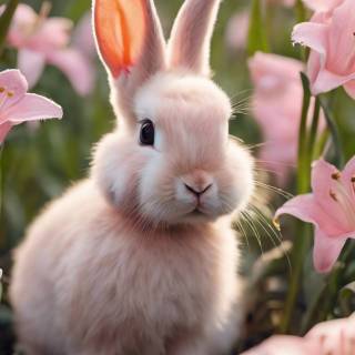 Preppy bunny wallpaper
