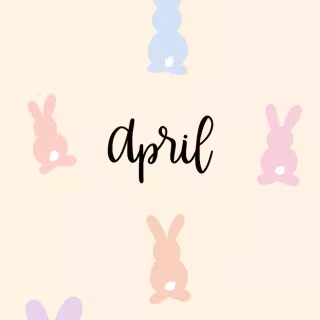 Preppy bunny wallpaper