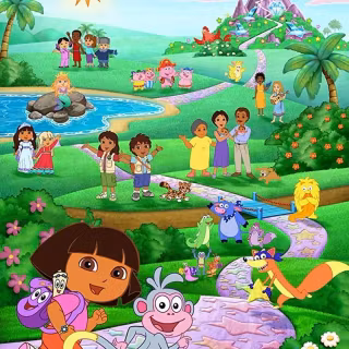 Preppy Dora wallpaper