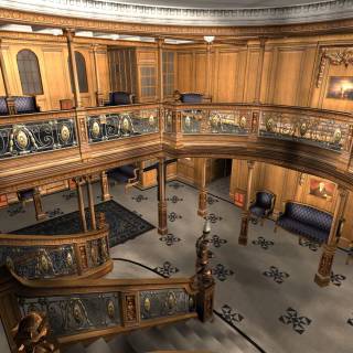Grand Staircase of the Titanic wallpaper