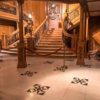 Grand Staircase of the Titanic wallpaper