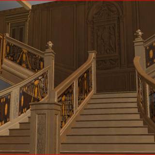 Grand Staircase of the Titanic wallpaper