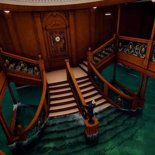 Grand Staircase of the Titanic wallpaper