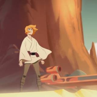 Star Wars Galaxy of Adventures Luke Skywalker wallpaper