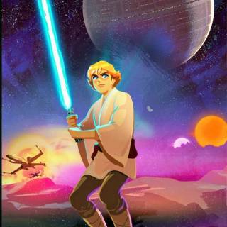 Star Wars Galaxy of Adventures Luke Skywalker wallpaper