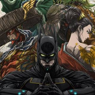 Batman fighting ninjas wallpaper