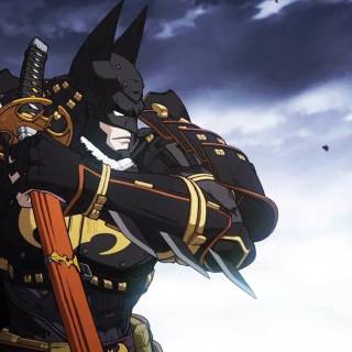 Batman fighting ninjas wallpaper