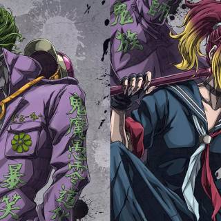 Batman fighting ninjas wallpaper