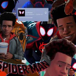 Miles Morales collage wallpaper