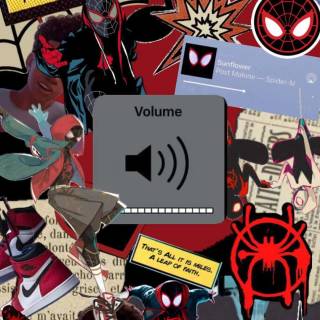 Miles Morales collage wallpaper