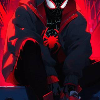Miles Morales collage wallpaper