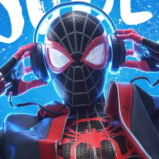 Miles Morales collage wallpaper