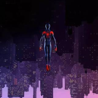 Miles Morales collage wallpaper