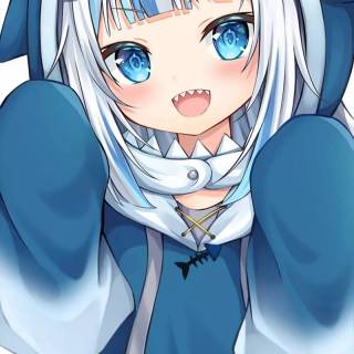 Shark girl Chibi wallpaper