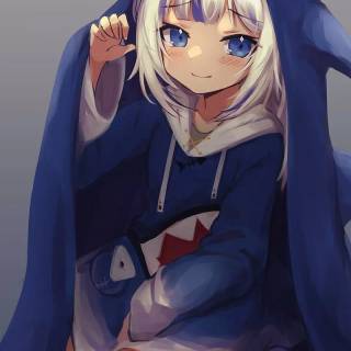 Shark girl Chibi wallpaper