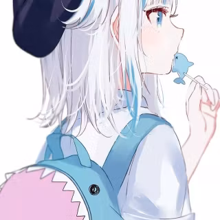 Shark girl Chibi wallpaper