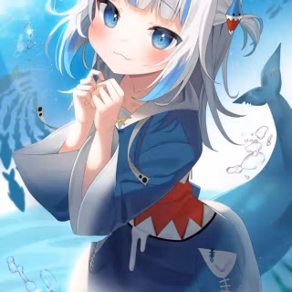 Shark girl Chibi wallpaper