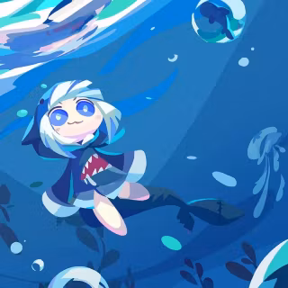 Shark girl Chibi wallpaper