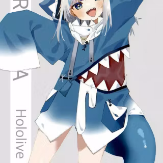 Shark girl Chibi wallpaper