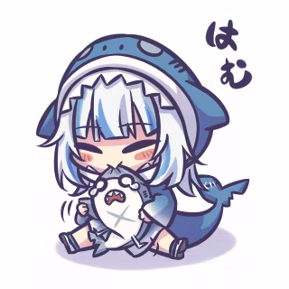 Shark girl Chibi wallpaper