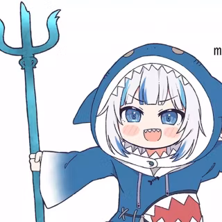 Shark girl Chibi wallpaper