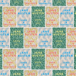 Jane Austen books wallpaper