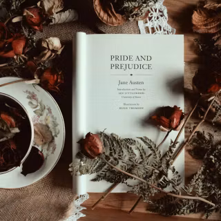 Jane Austen books wallpaper