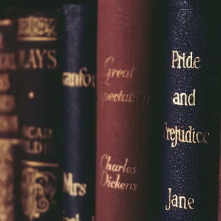 Jane Austen books wallpaper