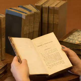 Jane Austen books wallpaper