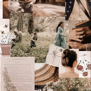 Jane Austen books wallpaper